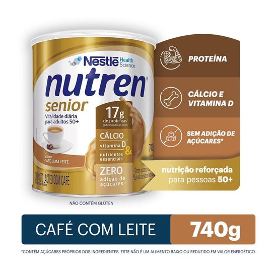 IMAGEM 1-NUTREN SENIOR CAFE COM LEITE 740GR.