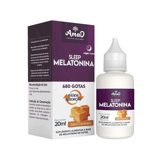 Imagem de SLEEP MELATONINA 20ML AMAO NUTRITION SABOR CARAMELO