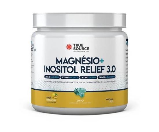 Imagem de VITAMINAS E MINERAIS MAGNESIO + INOSITOL RELIEF 3.0 MARACUJA 350G - TRUE SOURCE