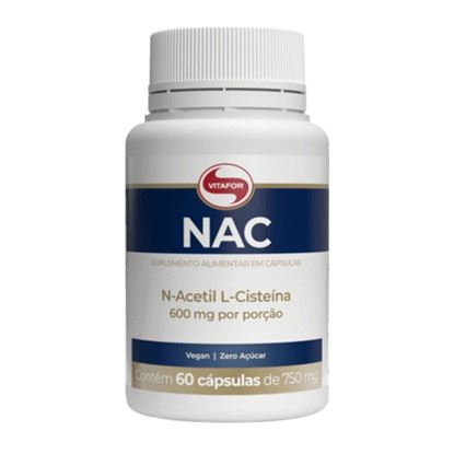 Imagem de NAC ACETIL CISTEINA 60 CAPSULAS 750MG