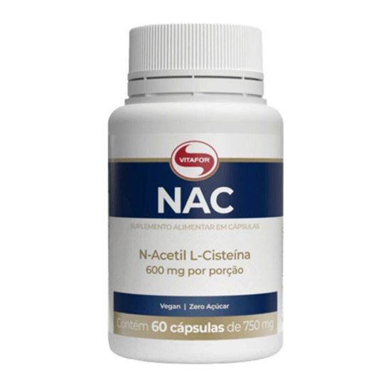 Imagem de NAC ACETIL CISTEINA 60 CAPSULAS 750MG