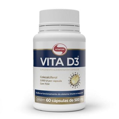 Imagem de VITA D3 60 CAPSULAS 500MG